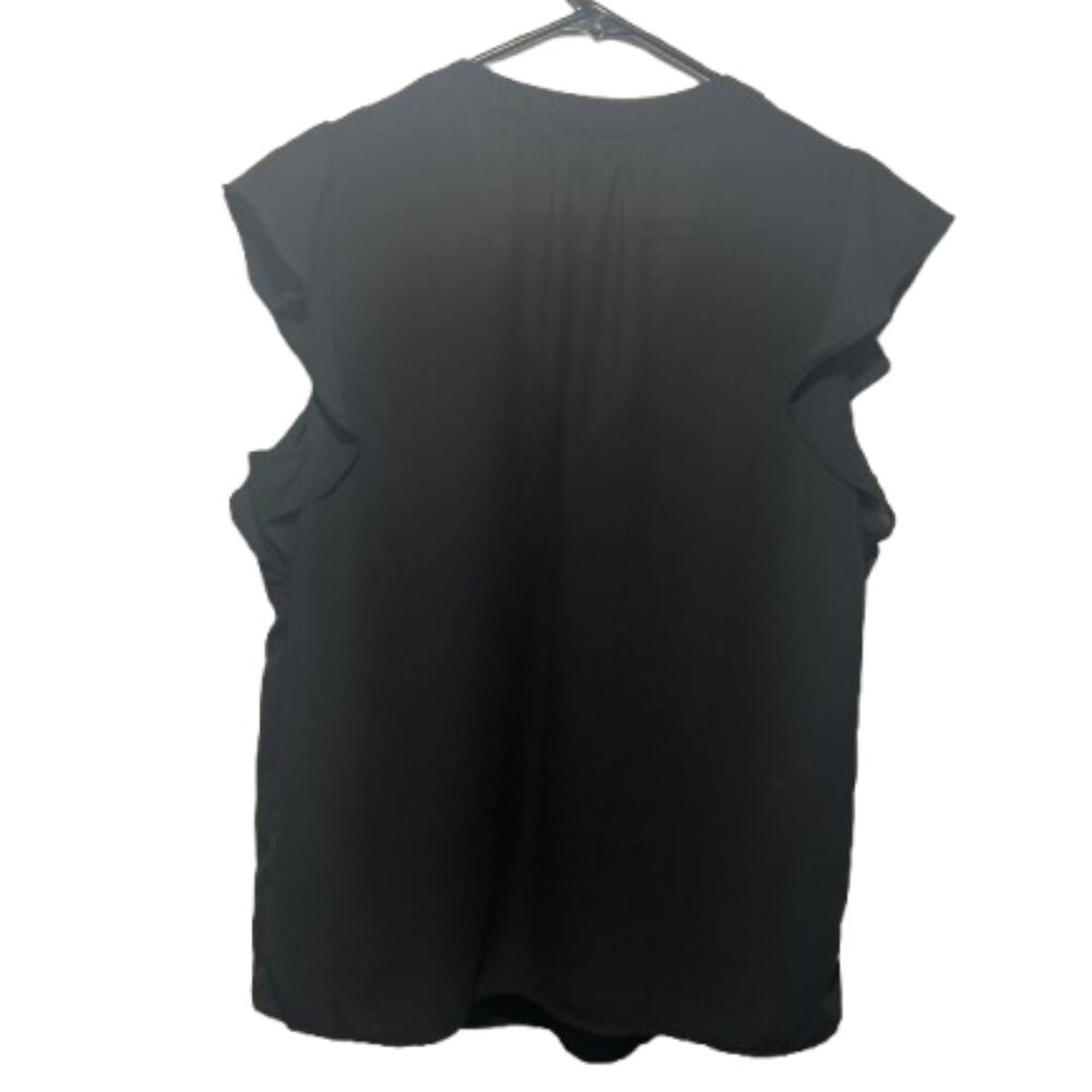 🖤 Philosophy Black Flutter Sleeve Blouse – Size Medium 🖤 - Picture 3 of 9